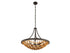 Ventura 6-Light Pendant in Matte Black and Gold